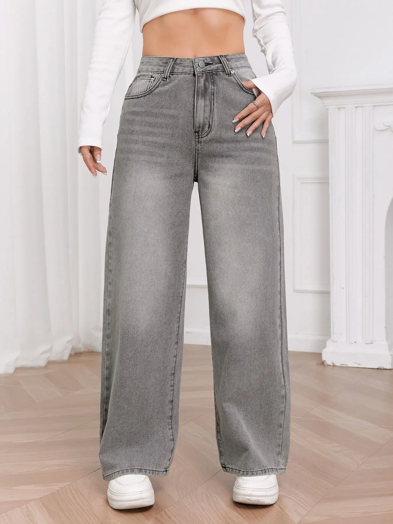 Jean large pour femme