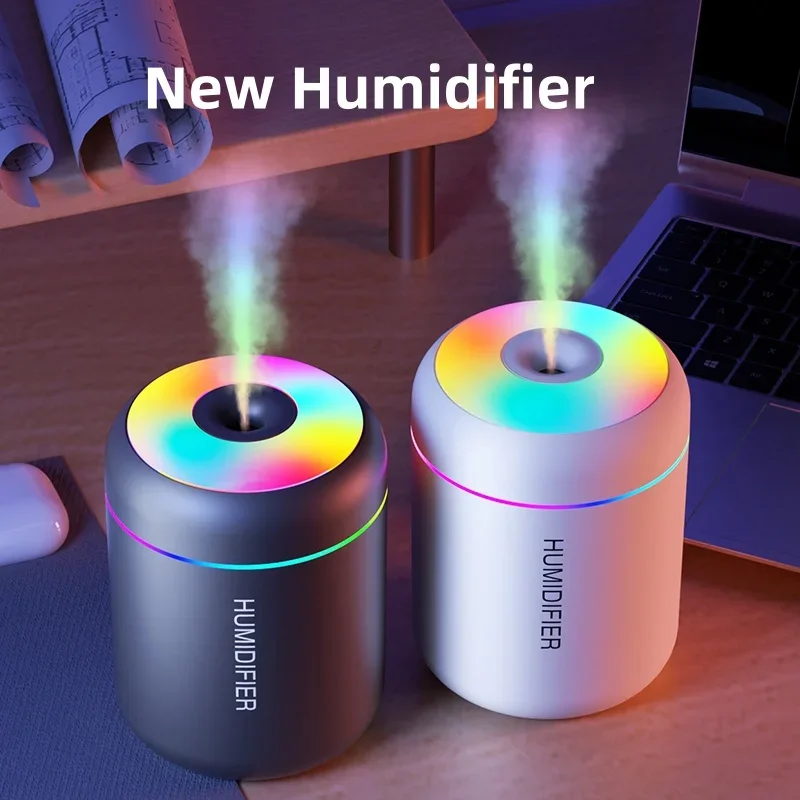 Mini humidificateur d'air USB 180 ml, diffuseur d'arômes électrique, purificateur d'huiles essentielles, brumisateur d'aromathérapie, éclairage pour voiture, maison, chambre à coucher