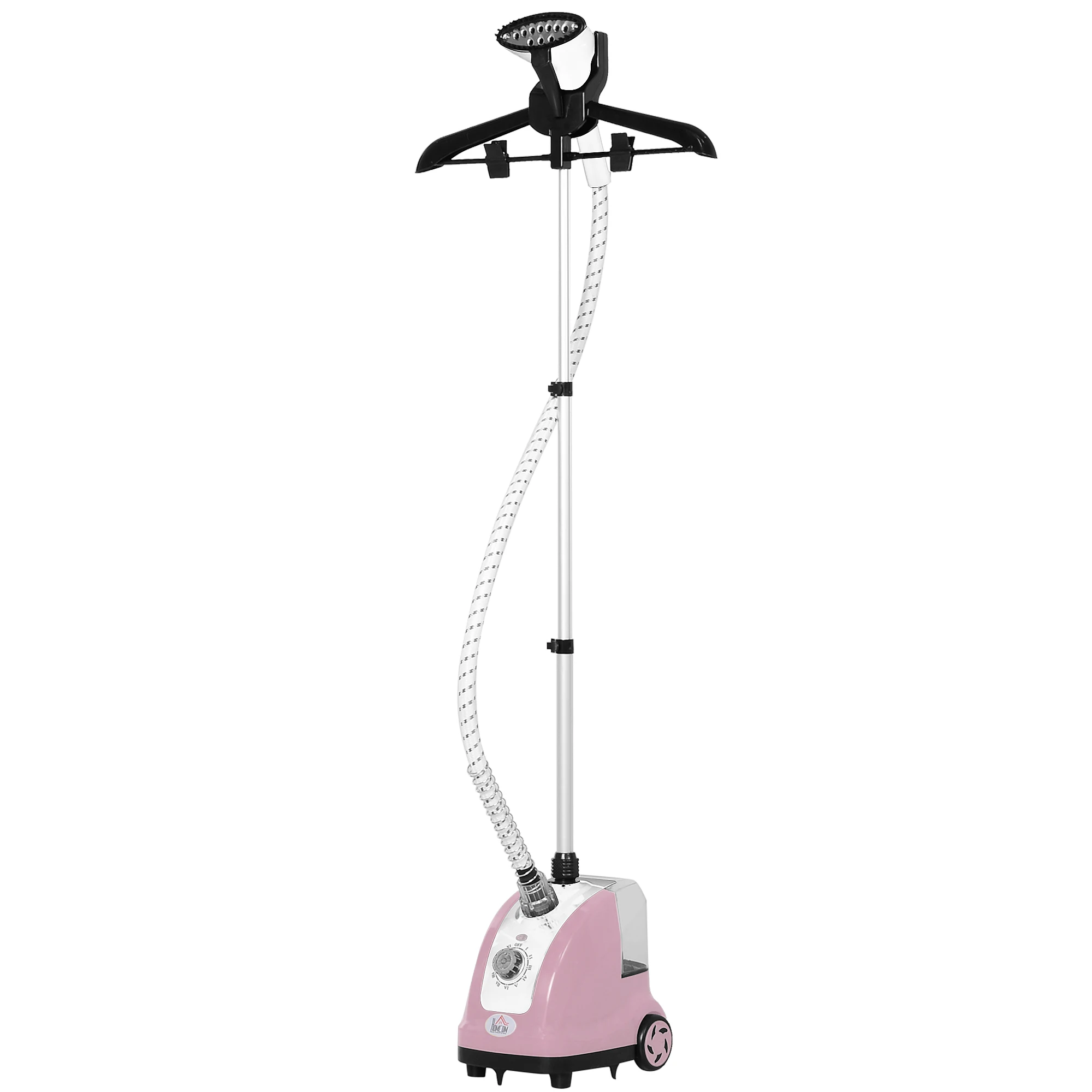 Fer à vapeur vertical Homcom 1800 W 1,4 L avec température réglable rose