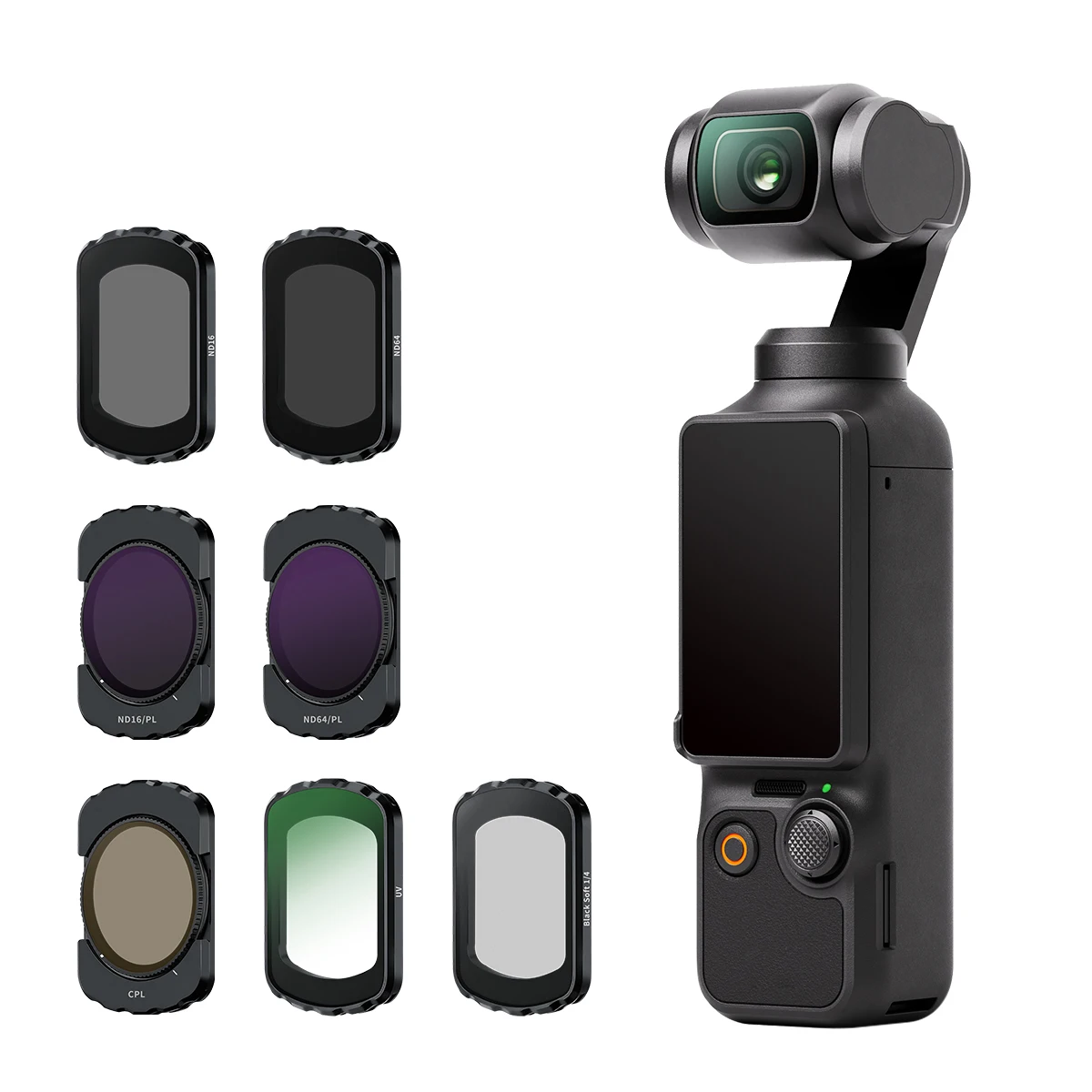 Kit de filtre magnétique UV DJI OSMO POKET3 UV CPL ND8/16/32/64 NDPL Ensemble de filtres souples noirs Accessoires pour drone d'objectif d'appareil photo