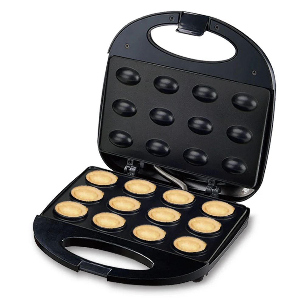 Gaufrier électrique à gâteau aux noix avec noix 12 trous Cuisson Biscuits de cuisine Préparation pour la pâtisserie Gaufrier aux noix d'entreprise