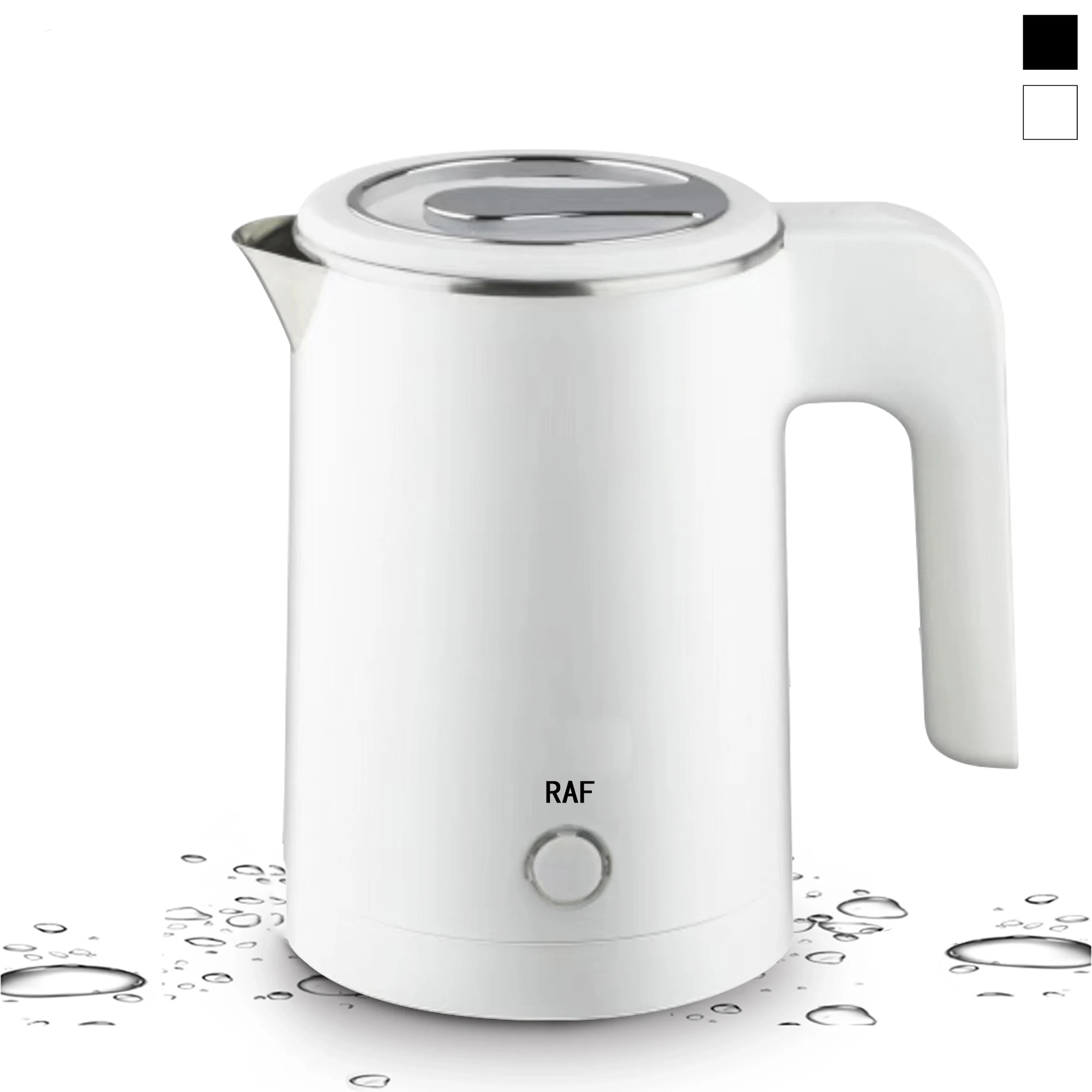 Bouilloire électrique de voyage pour thé et café, 0,8 L, en acier inoxydable, portable, pour hôtel, voyage en famille, cuisine, bouilloire intelligente