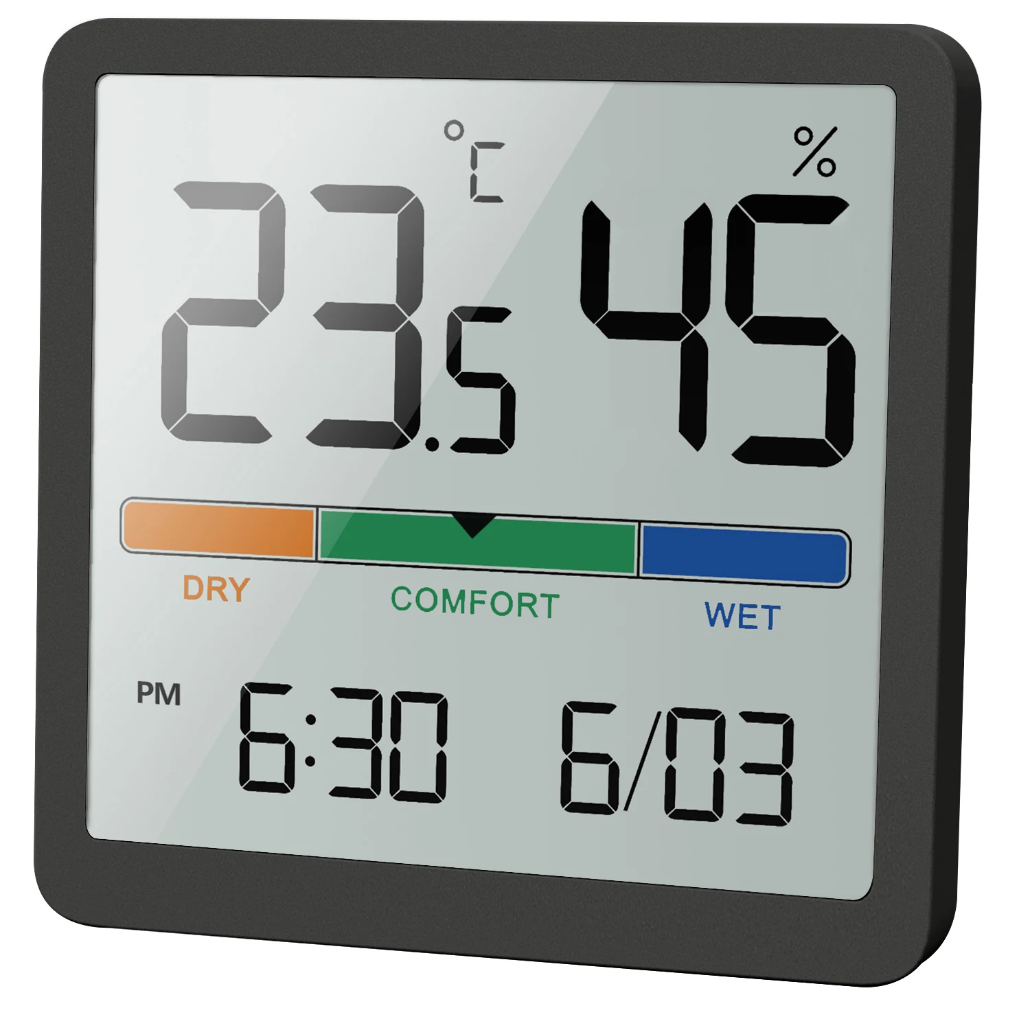 NOKLEAD Compteur de température et d'humidité intérieur Thermomètre numérique LCD domestique Capteur d'hygromètre Jauge Station météorologique Moniteur intelligent