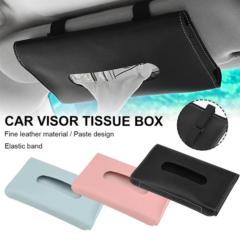 Porte-tissu et masque de voiture élégant et pratique : fixation universelle pour pare-soleil, hygiène à emporter, améliore la décoration intérieure