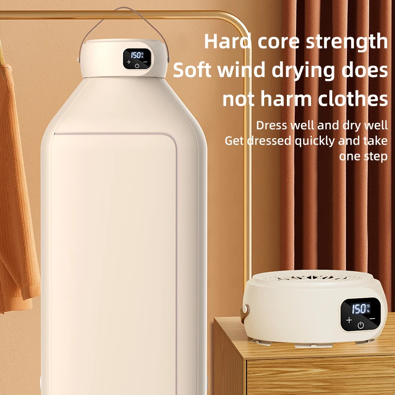 Sèche-linge électrique portable Sèche-linge multifonctionnel Séchage rapide et rapide pliable Chauffage à air chaud à faible bruit Mini sèche-linge