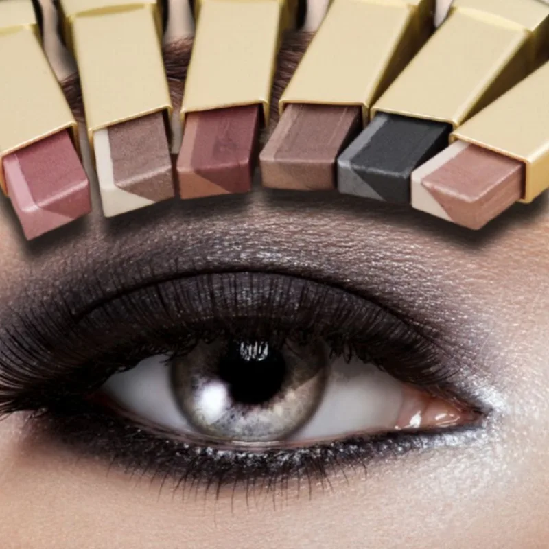 Bâton d'ombre à pauvres bicolore, bâton illuminateur pailleté, maquillage pour les yeux, waterproof, longue tenue, ombres à pauvres métalliques scintillantes
