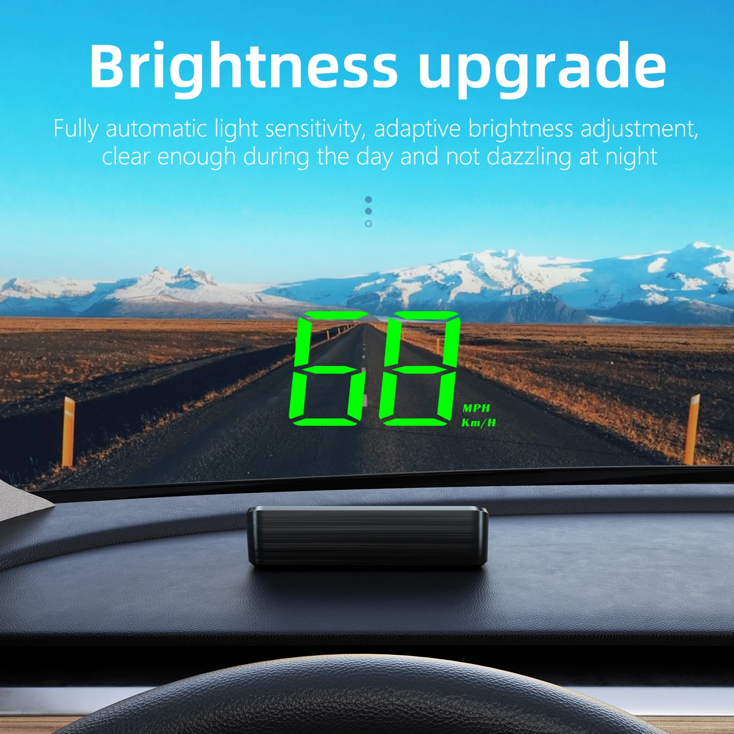Affichage tête haute de voiture HD Compteur de vitesse GPS M2 KM/H Projecteur de pare-brise HUD numérique Accessoire électronique automatique universel